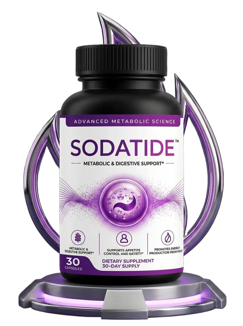 SodaTide synbiotic capsule bottle